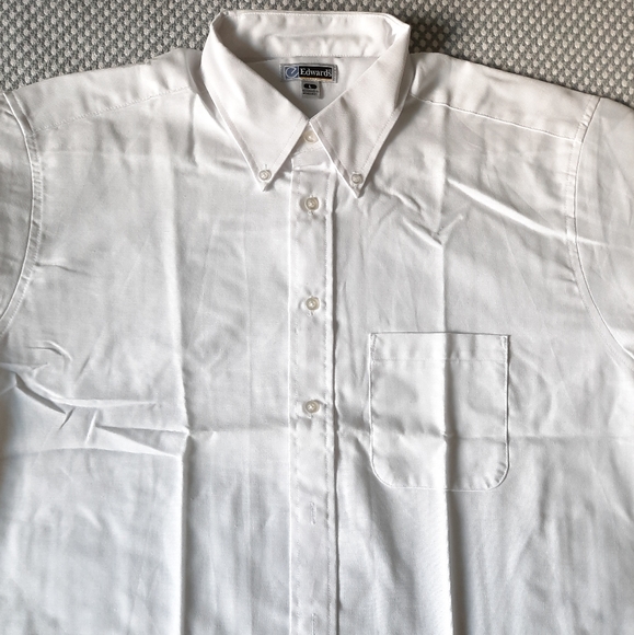 Edwards Men's white shirt size L - Picture 7 of 8